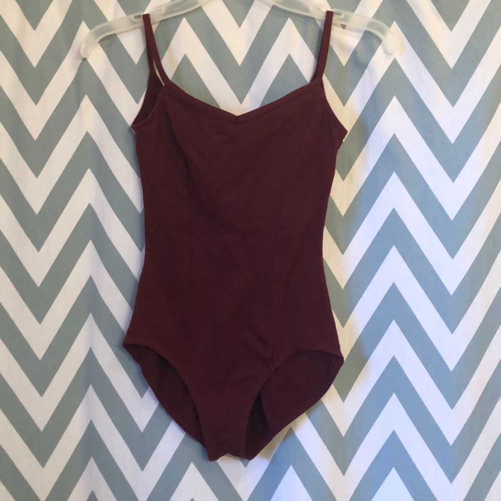 Maroon body suit